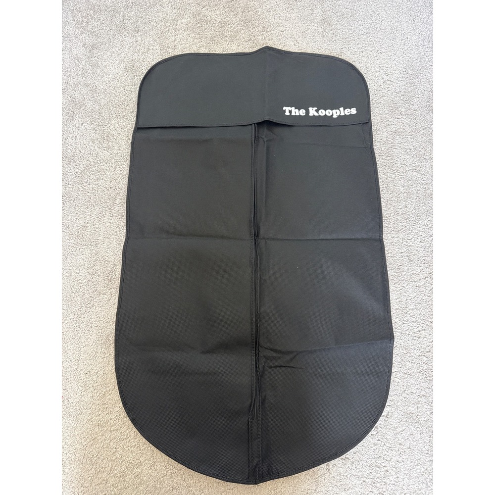 The Kooples Black Garment Bag Travel Suit Cover Logo Breathable 36x23